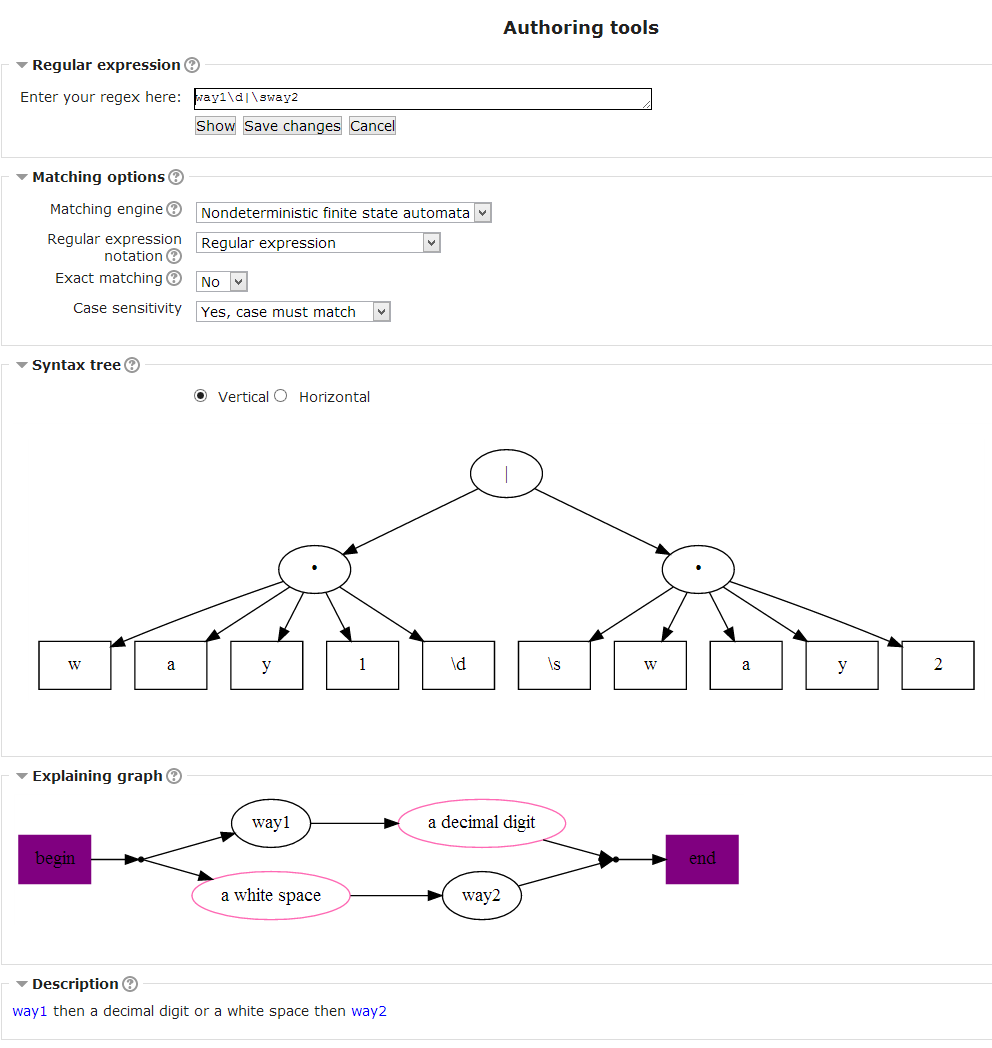 alternatives and concatenation alternatives and
concatenation