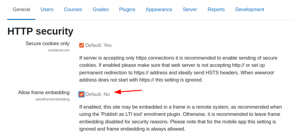 Безопасность HTTP, разрешить встраивание фреймов Безопасность HTTP, разрешить встраивание фреймов